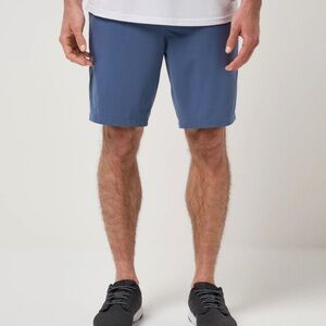 Travis Mathew Tech Knit 9inch Shorts Blue NWT